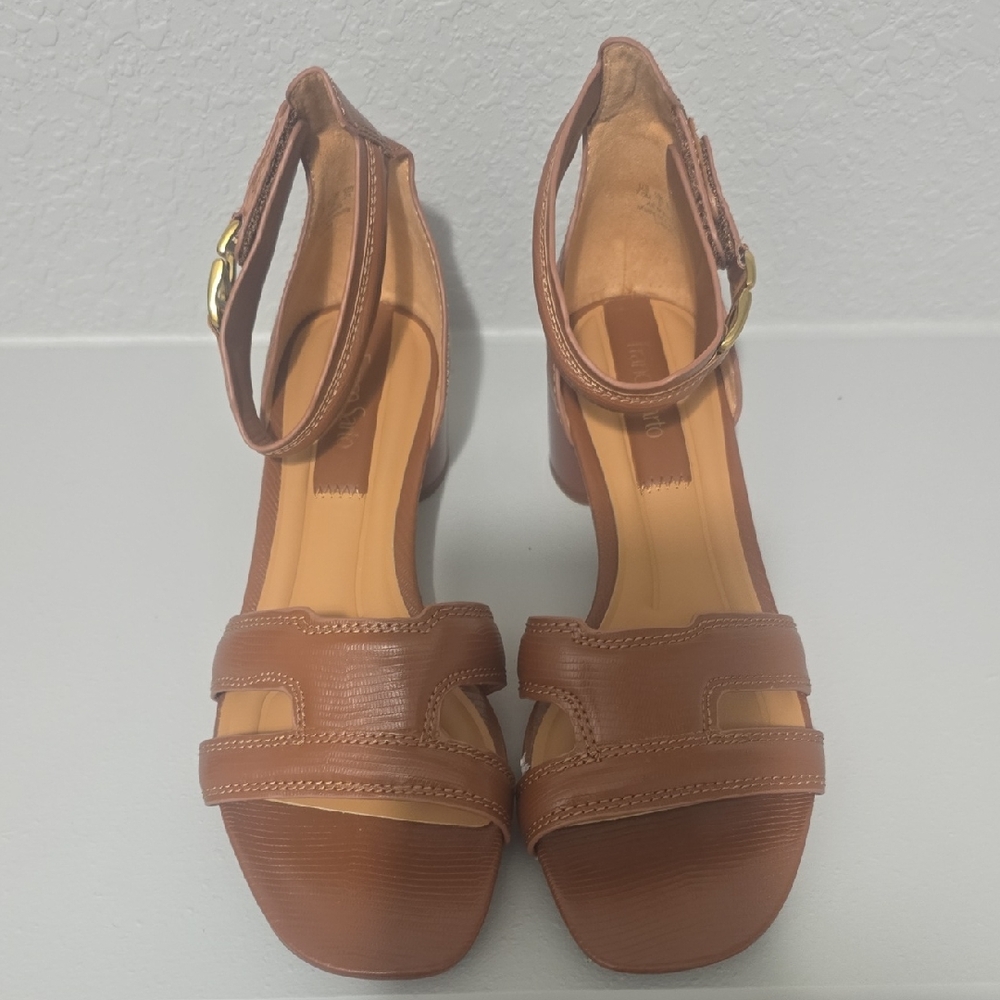 Franco Sarto Brown Heeled Sandals